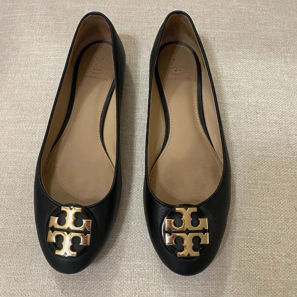Tory Burch Claire Ballet Flat Black 7.5